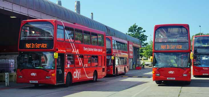 Plymouth Citybus Scania N94UD East Lancs Omnidekka 6007 & 6013